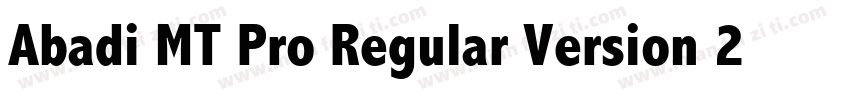 Abadi MT Pro Regular Version 2000字体转换